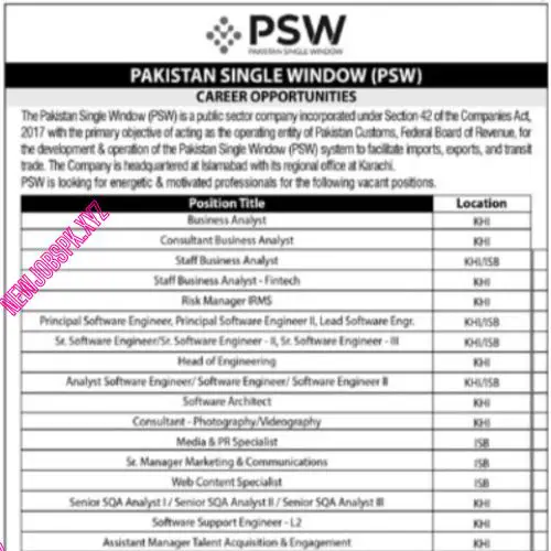 Engineering Jobs In Karachi in July 2024