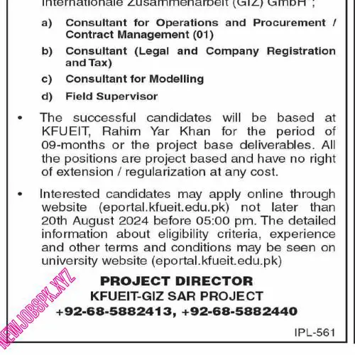 Govt Jobs In Rahim Yar Khan in 2024