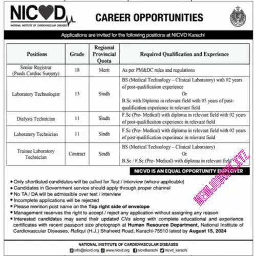 Hospital Jobs In Karachi in 2024